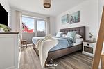 Schlafzimmer - Ferienwohnung Nordseeresort 41a Wattlöper  Büsum - Top-Hundeurlaub