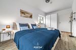 Schlafzimmer - Ferienwohnung Salzbrise Fehmarn - Top-Hundeurlaub