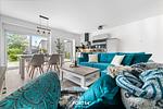 Wohnzimmer - Ferienwohnung Salzbrise Fehmarn - Top-Hundeurlaub