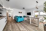 Wohnzimmer - Ferienwohnung Salzbrise Fehmarn - Top-Hundeurlaub
