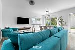 Wohnzimmer - Ferienwohnung Salzbrise Fehmarn - Top-Hundeurlaub