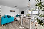 Wohnzimmer - Ferienwohnung Salzbrise Fehmarn - Top-Hundeurlaub