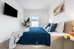 Bett - Ferienwohnung Salzbrise Fehmarn - Top-Hundeurlaub