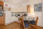 Küche / Küchenzeile - Ferienwohnung Schrabbe nur 800 Meter zum Strand mit Terrasse - Top-Hundeurlaub