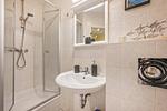 Badezimmer - Ferienwohnung Schrabbe nur 800 Meter zum Strand mit Terrasse - Top-Hundeurlaub