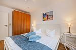 Schlafzimmer - Ferienwohnung Schrabbe nur 800 Meter zum Strand mit Terrasse - Top-Hundeurlaub
