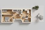 Grundriss - Ferienwohnung Schrabbe nur 800 Meter zum Strand mit Terrasse - Top-Hundeurlaub