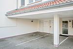 Fassade / Eingang - Ferienwohnung Schrabbe nur 800 Meter zum Strand mit Terrasse - Top-Hundeurlaub