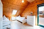 Schlafzimmer - Ferienwohnung "Binnenwasserblick" - Top-Hundeurlaub