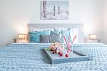 Bett - Ferienwohnung Stjernehus Olpenitz - Top-Hundeurlaub