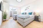 Schlafzimmer - Ferienwohnung Stjernehus Olpenitz - Top-Hundeurlaub