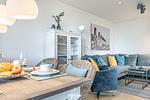 Wohnzimmer - Ferienwohnung Stjernehus Olpenitz - Top-Hundeurlaub