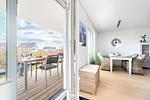 Terrasse - Ferienwohnung Stjernehus Olpenitz - Top-Hundeurlaub