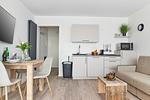 Wohnzimmer - Ferienwohnung 605 - Top-Hundeurlaub