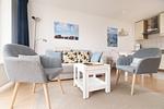 Wohnzimmer - Kapitänshaus W04 D - Top-Hundeurlaub