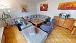 Wohnzimmer - Haus Wiesenweg 14 M - Top-Hundeurlaub