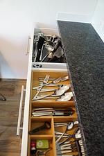 Küche / Küchenzeile - Apartment Bijou am Bach - Top-Hundeurlaub