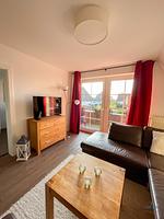 Wohnzimmer - Landhaus Rosenhof Wohnung 4 - Top-Hundeurlaub