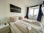 Schlafzimmer - Haus Frische Brise Wohnung 08.10 - Top-Hundeurlaub