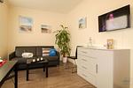 Cuxland-Fewo-Service - Haus Frauenpreis-Wohnung 68 - Wohn-Schlazimmer-Küchenzeile - Haus Frauenpreiss Wohnung 68 - Top-Hundeurlaub