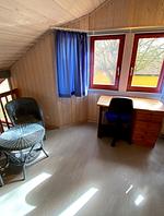 Arbeitsplatz/ Sitzbereich/ offenen Galerie - Wildgans 112 - Top-Hundeurlaub