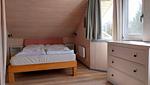 Bett auf der offenen Schlafgalerie - Wildgans 136 - Top-Hundeurlaub