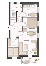 Grundriss - Sanddüne - Top-Hundeurlaub