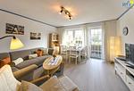 Wohnzimmer - Ferienwohnung kleiner Kompass - Top-Hundeurlaub