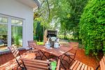 Terrasse - Ferienwohnung Majorshof Auster Büsum - Top-Hundeurlaub