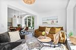 Wohnzimmer - Ferienwohnung Majorshof Auster Büsum - Top-Hundeurlaub