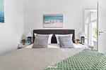 Schlafzimmer - Ferienwohnung Majorshof Auster Büsum - Top-Hundeurlaub