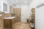 Badezimmer - Ferienwohnung Majorshof Krabbe Büsum - Top-Hundeurlaub