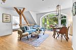 Wohnzimmer - Ferienwohnung Majorshof Krabbe Büsum - Top-Hundeurlaub