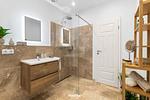 Badezimmer - Ferienwohnung Majorshof Krabbe Büsum - Top-Hundeurlaub