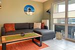 Schlafsofa im Wohnzimmer - Wohnung 24 - Top-Hundeurlaub
