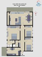 Grundriss - 108 - Wohnung Meeresrauschen - Top-Hundeurlaub