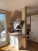 Küche / Küchenzeile - Maisonette Ferienwohnung "Barke App. 26" mit seitlichem Meerblick in Scharbeutz - Top-Hundeurlaub