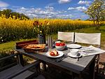 Terrasse - Ferienhaus Captains Lodge Steinbergkirche - Top-Hundeurlaub