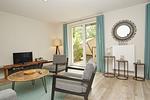 Wohnzimmer - FeWo Steilküste mit Terrasse - Top-Hundeurlaub