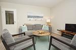 Wohnzimmer - FeWo Steilküste mit Terrasse - Top-Hundeurlaub