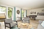 Wohnzimmer - FeWo Steilküste mit Terrasse - Top-Hundeurlaub