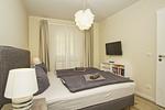 Schlafzimmer - FeWo Steilküste mit Terrasse - Top-Hundeurlaub
