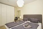 Schlafzimmer - FeWo Steilküste mit Terrasse - Top-Hundeurlaub