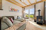 Wohnzimmer - Ferienhaus Dannig Deern Olpenitz - Top-Hundeurlaub