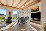 Wohnzimmer - Ferienhaus Skippers Home Olpenitz - Top-Hundeurlaub