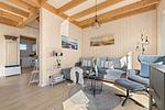 Wohnzimmer - Ferienhaus Skippers Home Olpenitz - Top-Hundeurlaub