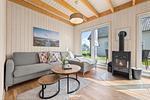 Wohnzimmer - Ferienhaus Skipper-Auszeit Olpenitz - Top-Hundeurlaub