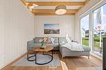 Wohnzimmer - Ferienhaus Skipper-Auszeit Olpenitz - Top-Hundeurlaub