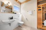 Badezimmer - Ferienhaus Skipper-Auszeit Olpenitz - Top-Hundeurlaub
