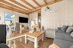 Wohnzimmer - Ferienhaus Frische Brise Olpenitz - Top-Hundeurlaub